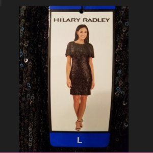 NEW Hilary Radley Women’s Black Sequin Dress.